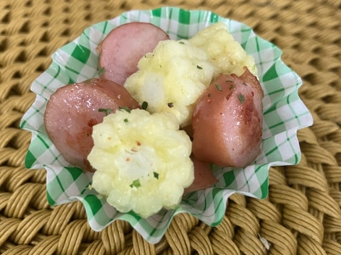 お弁当のおかず ヤングコーンとウインナー炒め